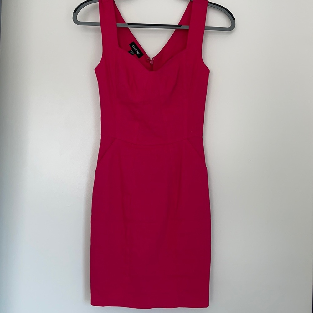 Bebe Pink Linen dress